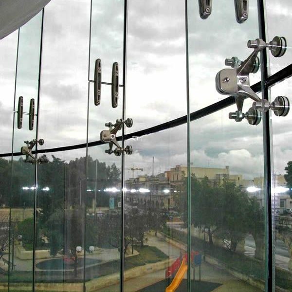 Spider Glass Curtain Walls – Bolted Point Fixed Glazing